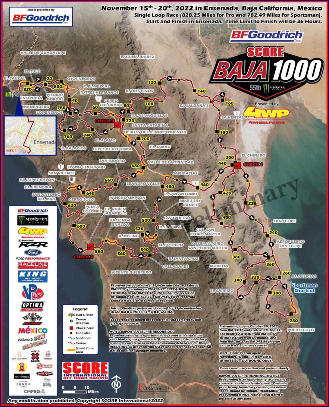 SCORE Unveils 2022 Baja 1000 Map | Off-Road Expo